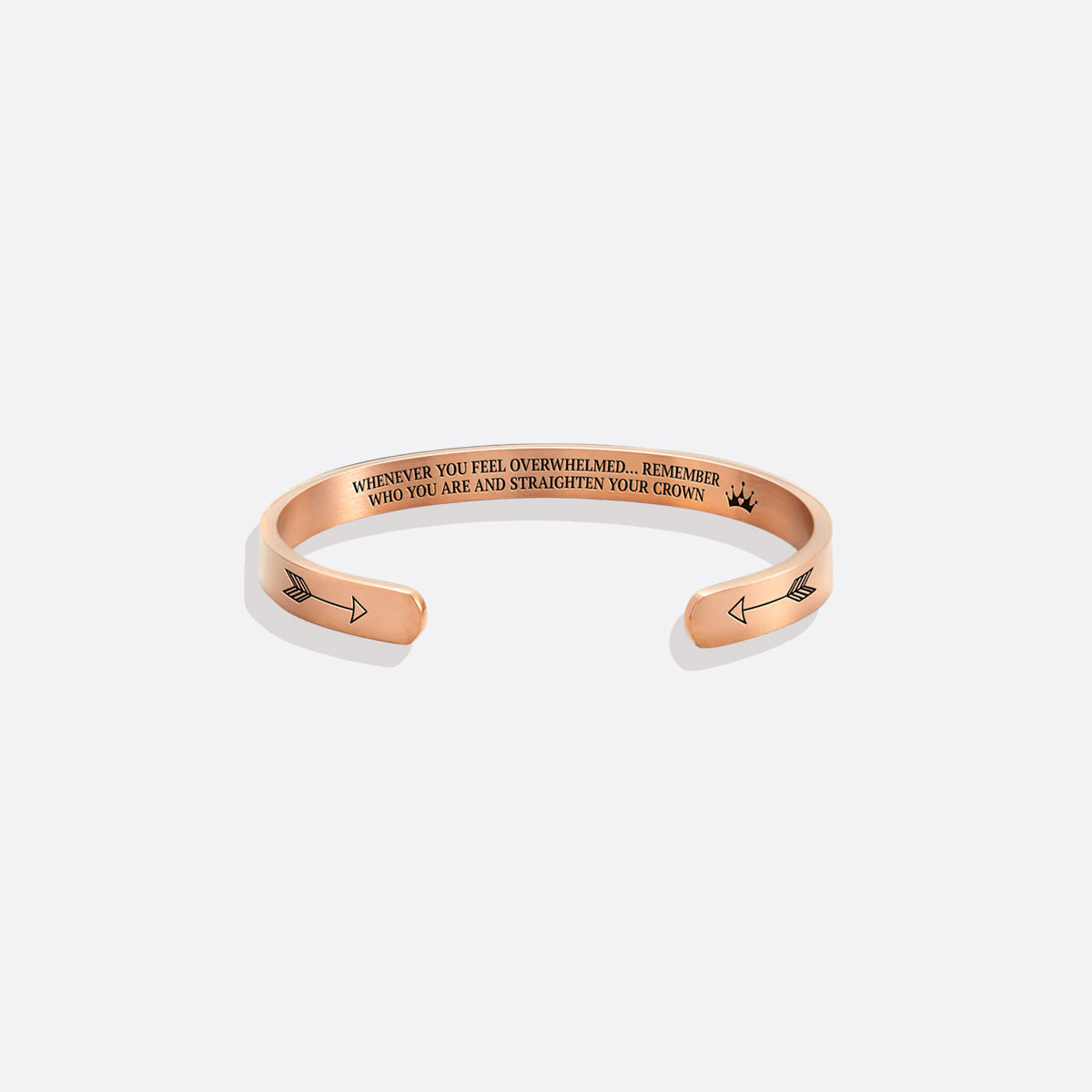 Ricorda chi sei e raddrizza la tua corona Bracciale a polsino