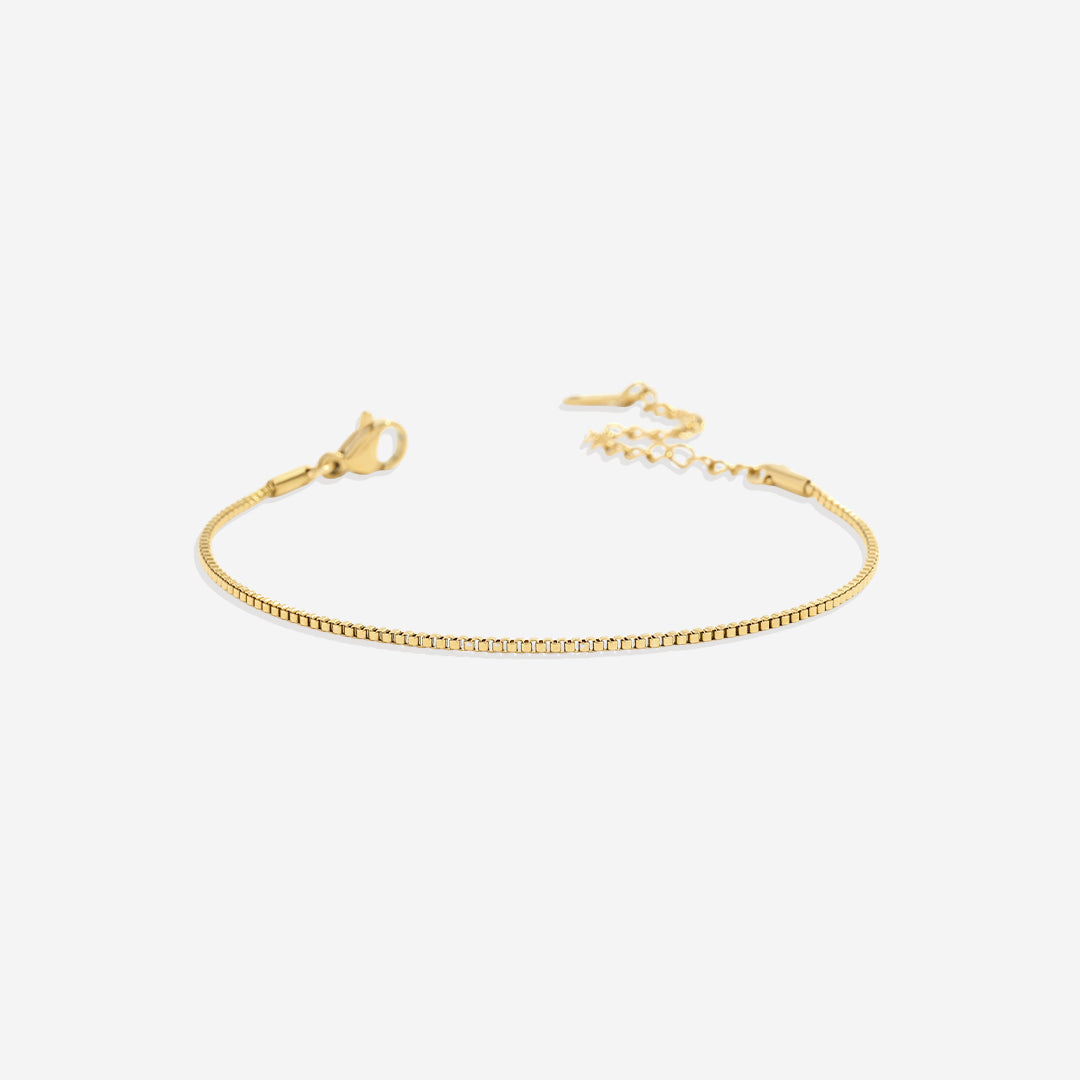 Klassisches Armband mit Boxkette
