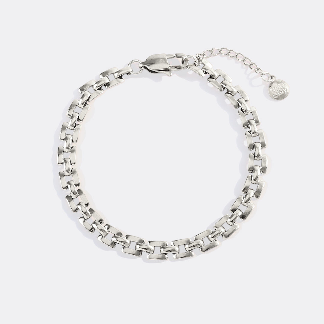 Bracciale a catena con orologio