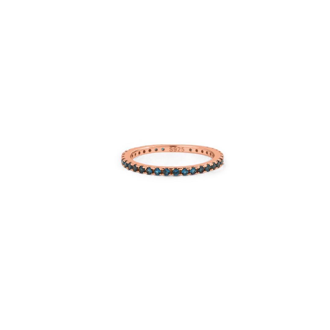 Geburtsstein-Eternity-Ring Dezember zum Stapeln