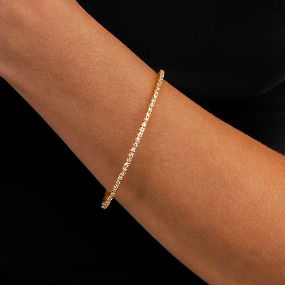 Flexibles Diamant-Tennisarmband