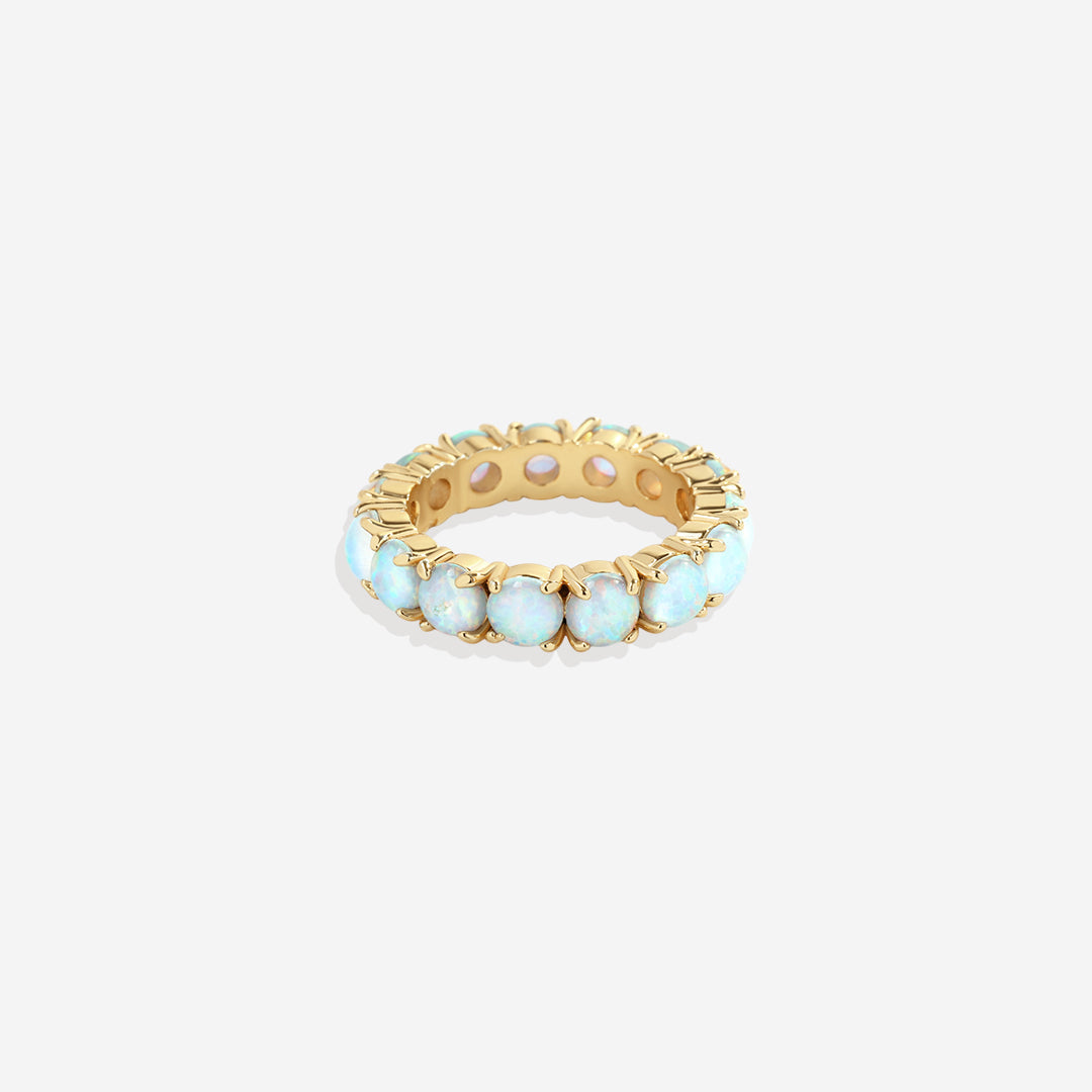 Blauer Opal Ewigkeitsring