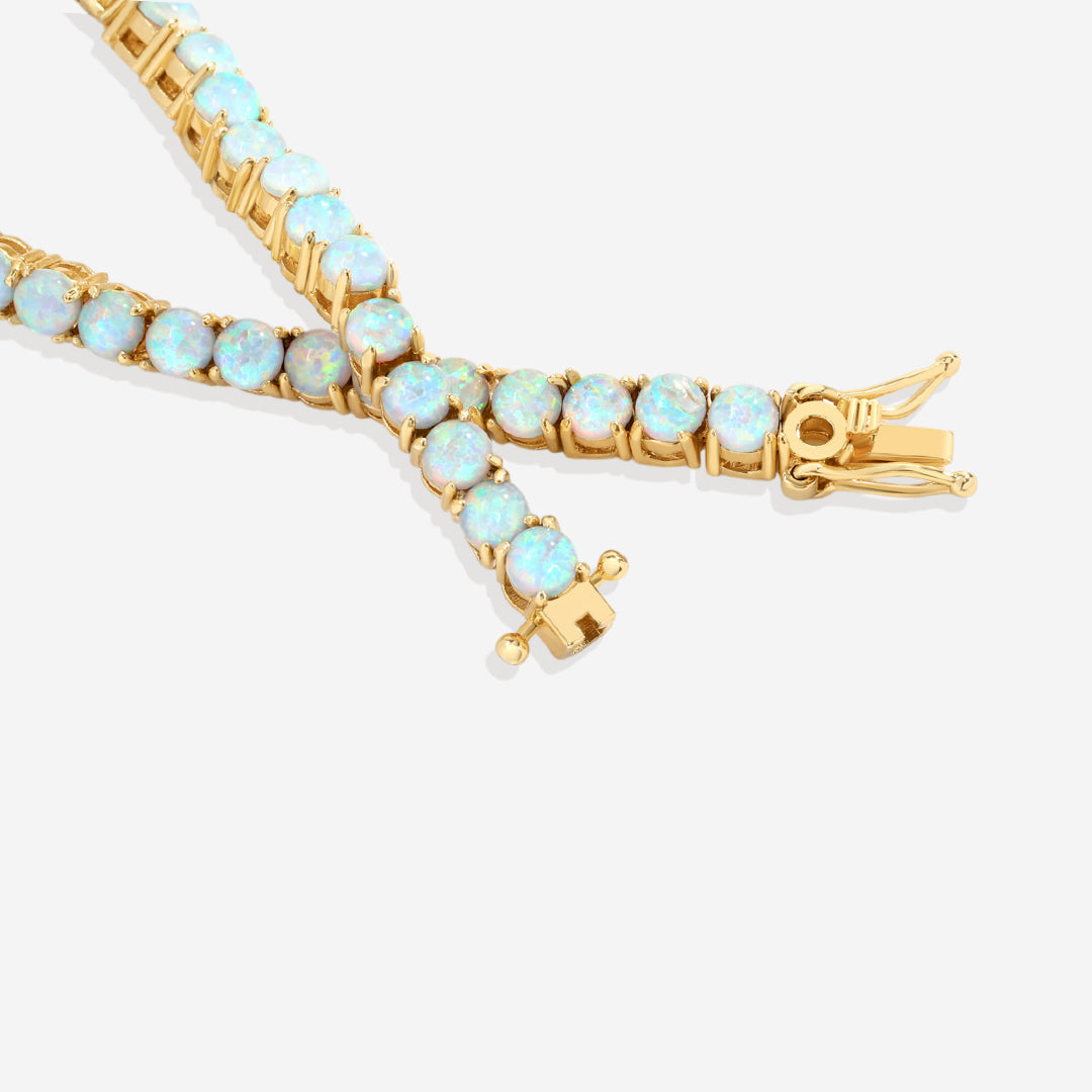 Bracciale Tennis con Opale Blu