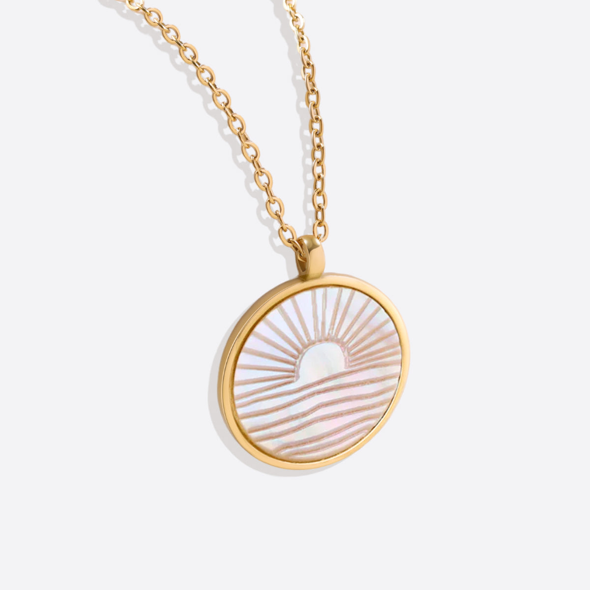 Collana con pendente Alba di Madreperla