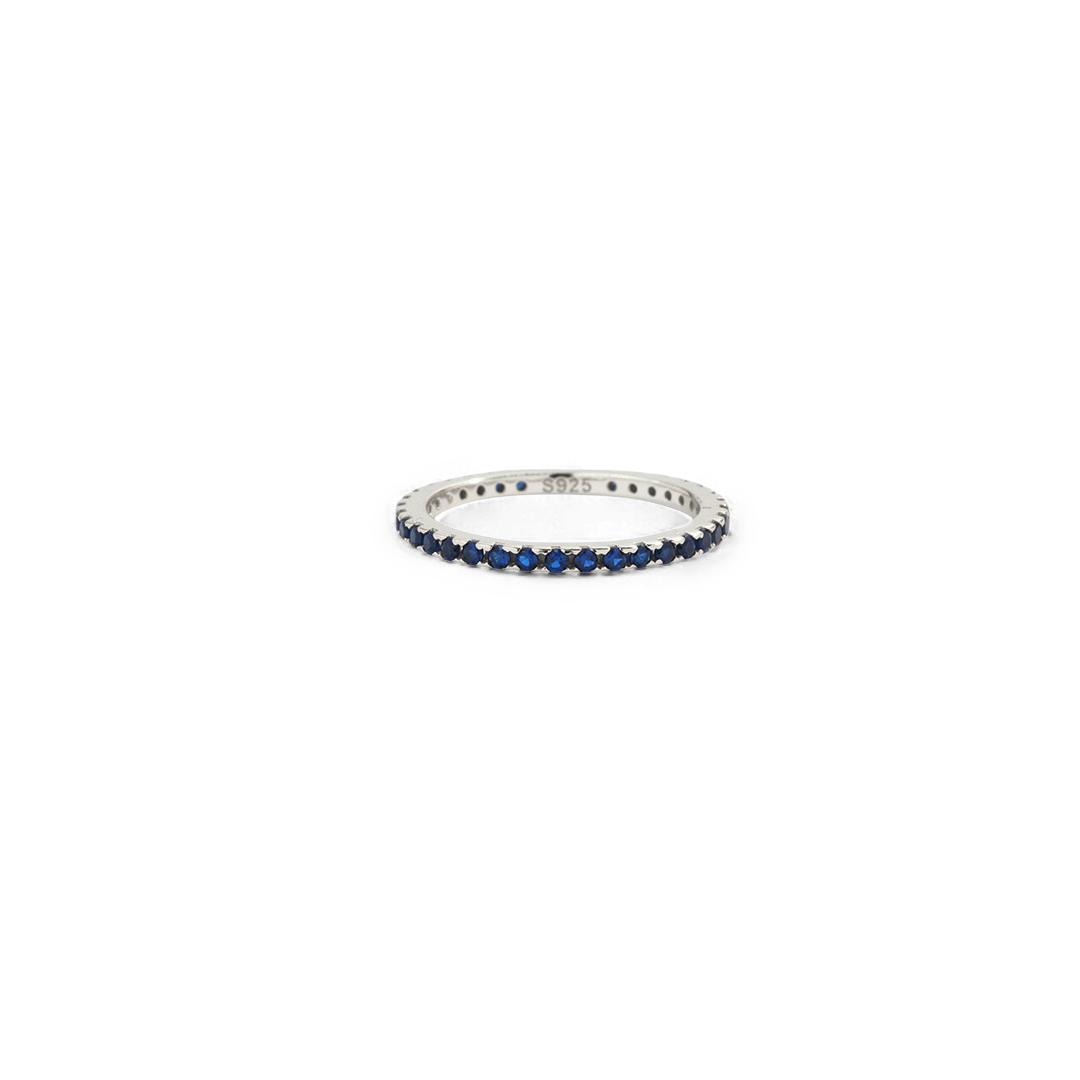 Eternity-Stapelring mit September-Geburtsstein