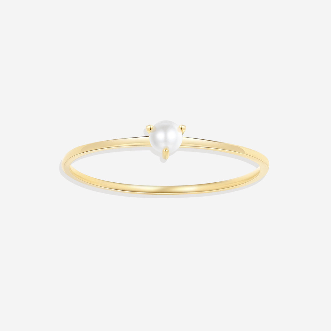 Anello con perla impilabile