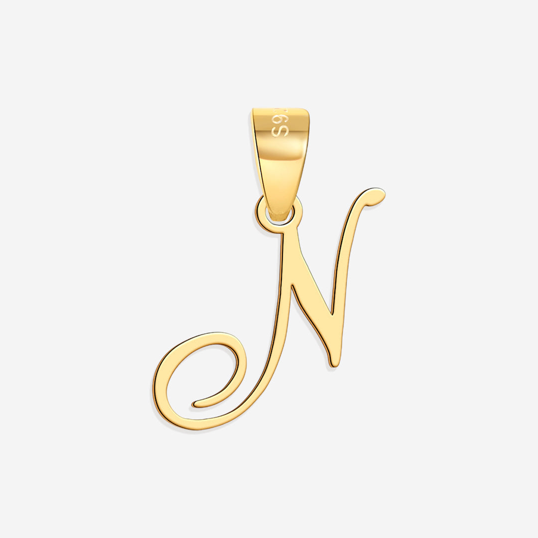 Romantischer Initialen-Charm-Anhänger