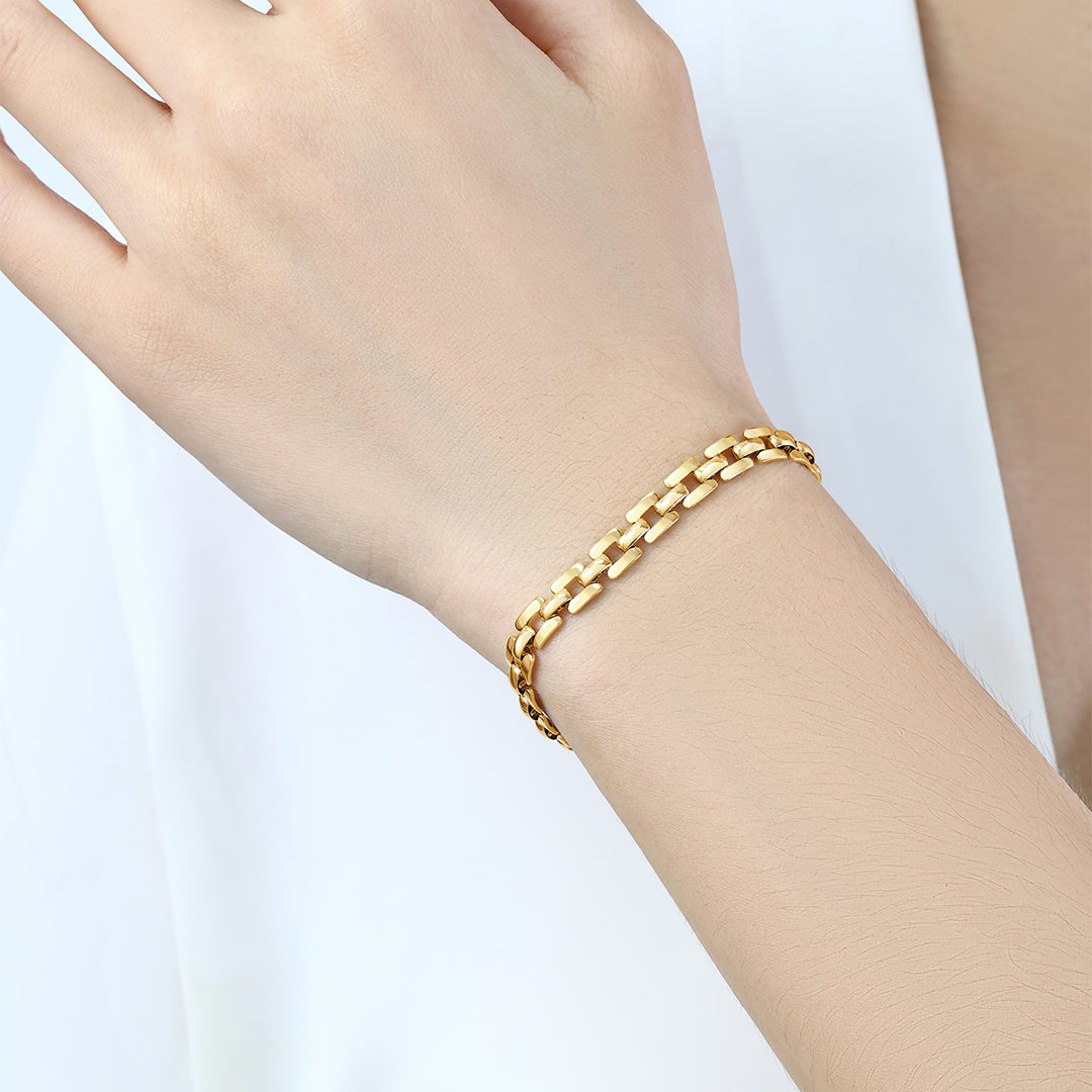 Bracciale a catena con orologio
