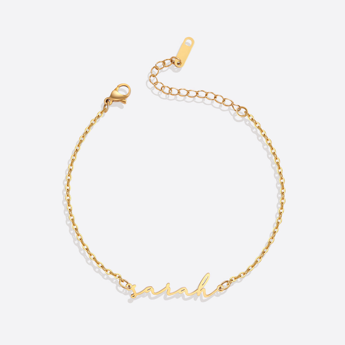 Filigranes Namensarmband mit Gravur