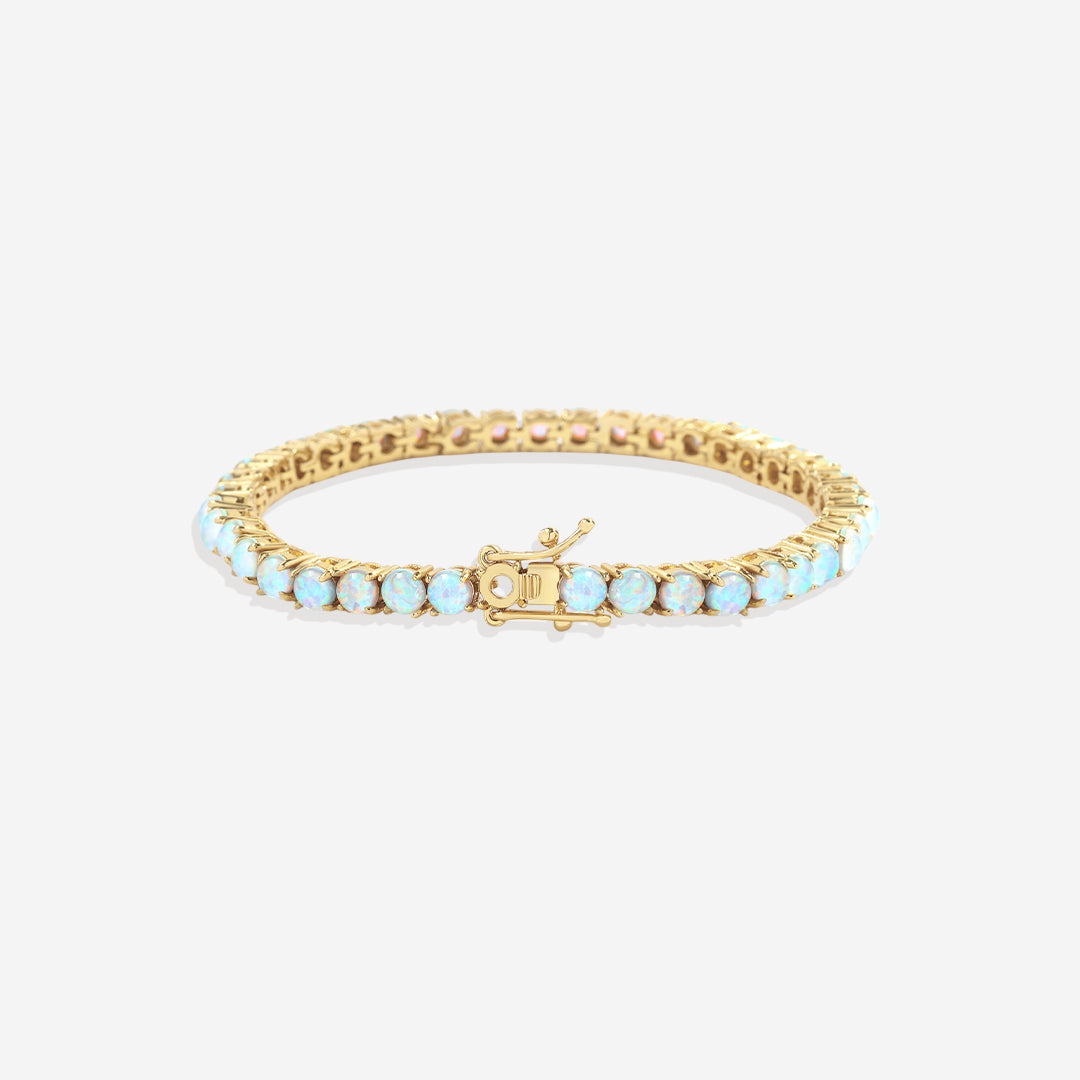Bracciale Tennis con Opale Blu