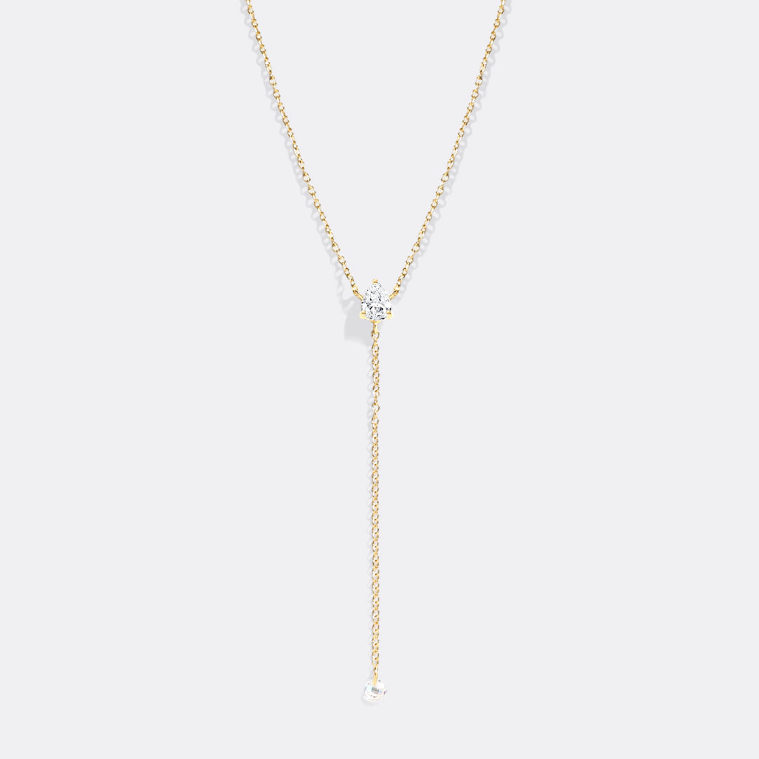 Minimalistische Lariat-Halskette