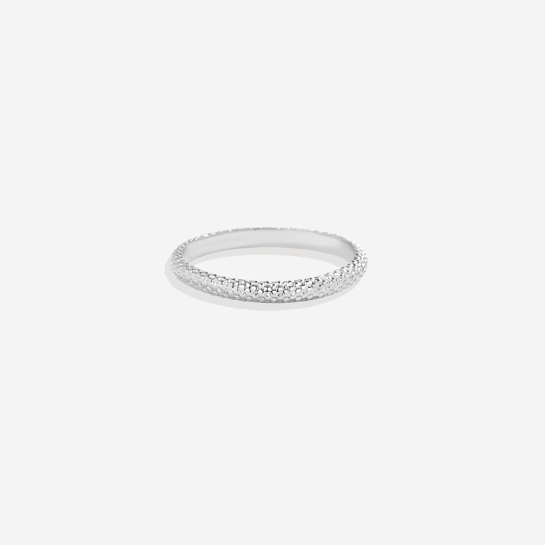 Anello impilabile in pelle di serpente