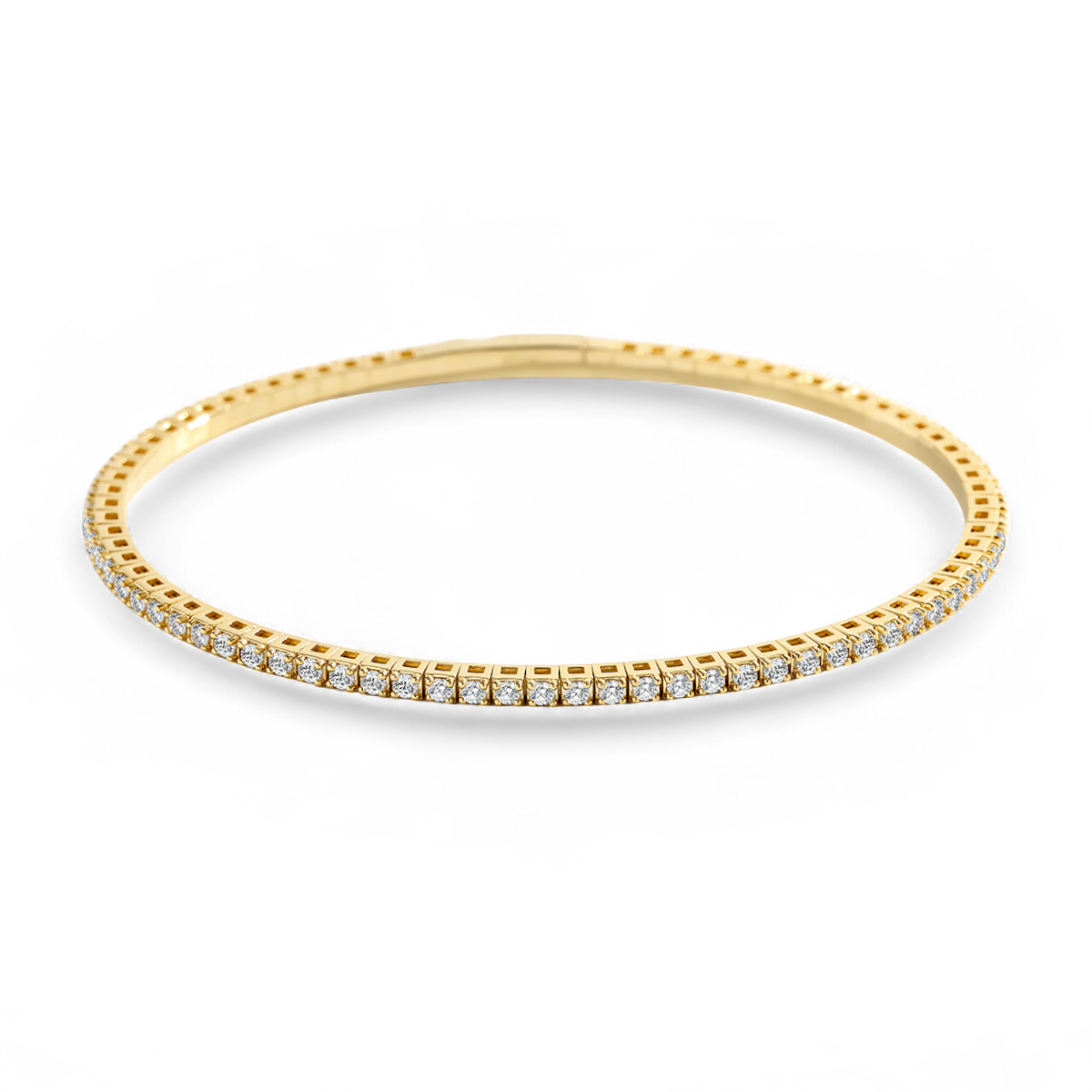 Flexible Diamond Tennis Bracelet in 925 Sterling Silver — Vanny Jewels