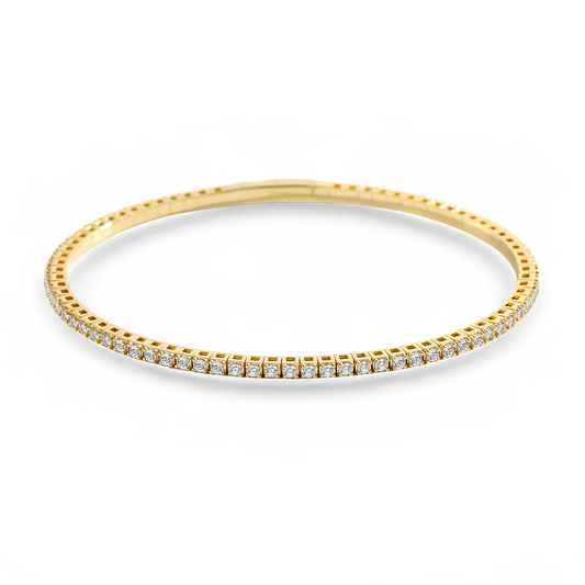 Flexible Diamond Tennis Bracelet in 925 Sterling Silver — Vanny Jewels