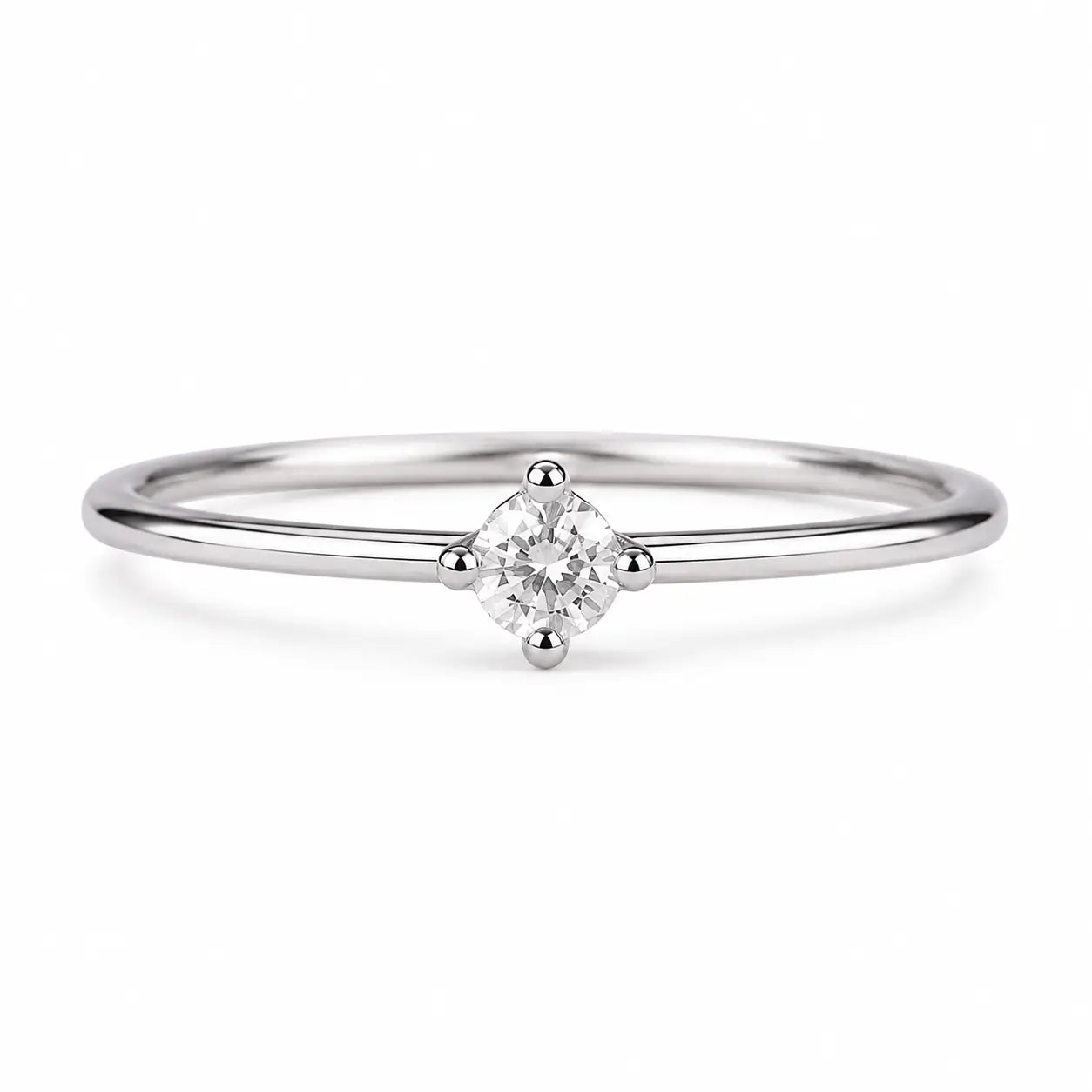 Romma Solitaire Ring in 925 sterling silver