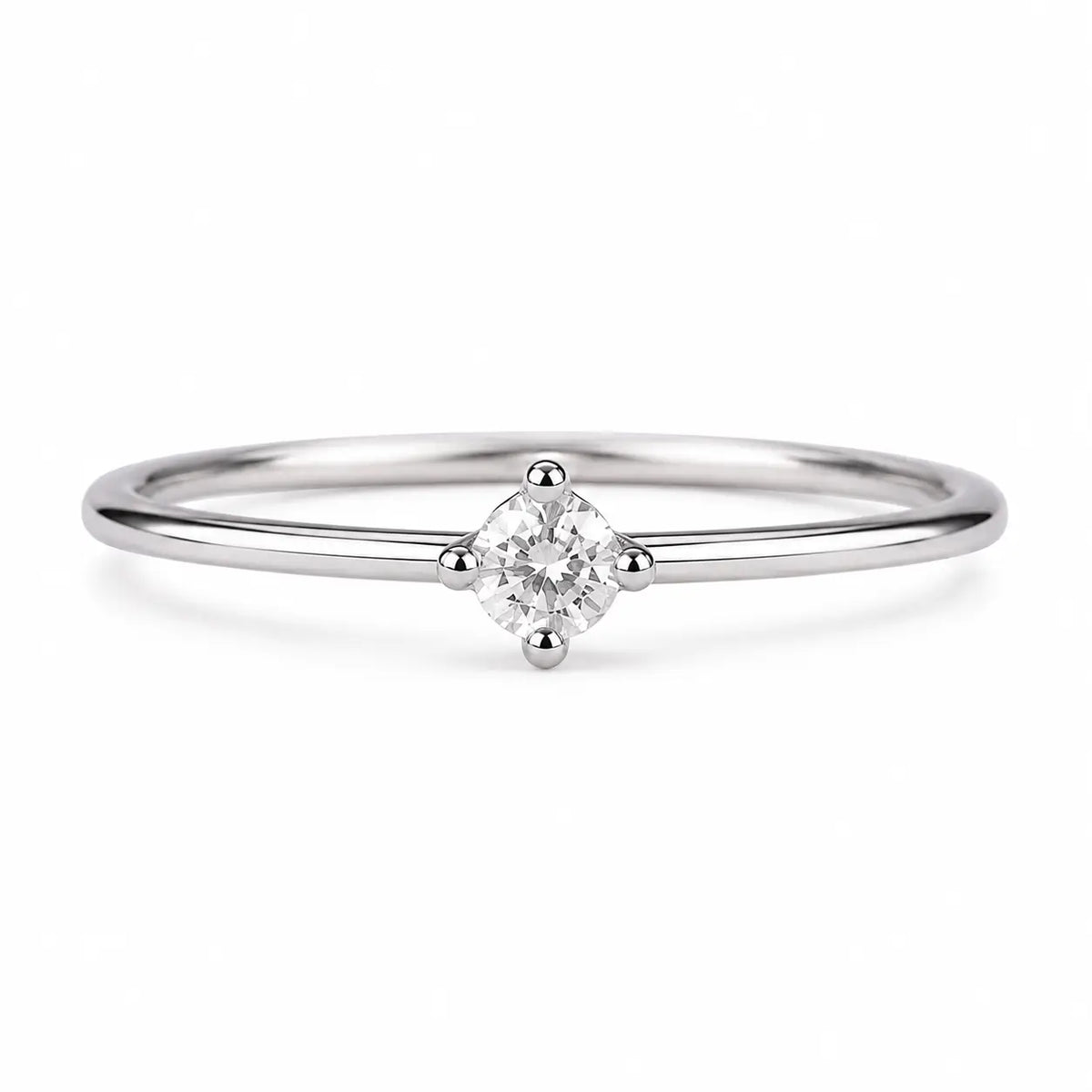 Romma Solitaire Ring in 925 sterling silver