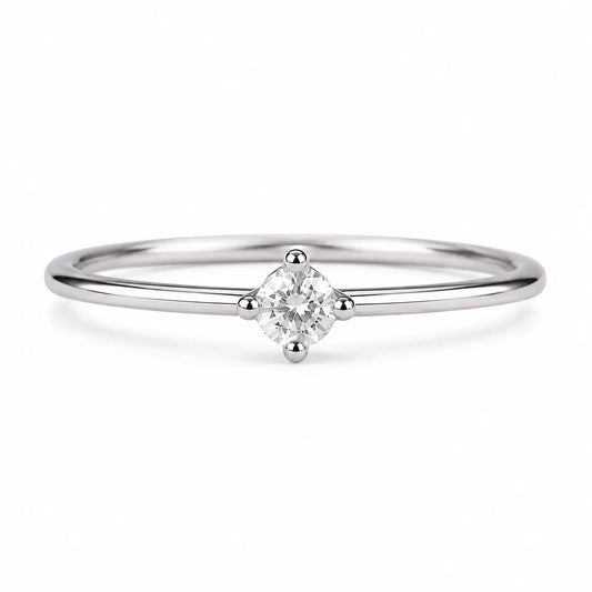 Romma Solitaire Ring in 925 sterling silver