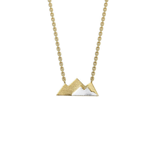 Mountain Range Necklace in Rose Gold — Vanny Jewels
