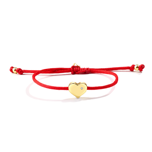 Heart String Adjustable Bracelet — Vanny Jewels