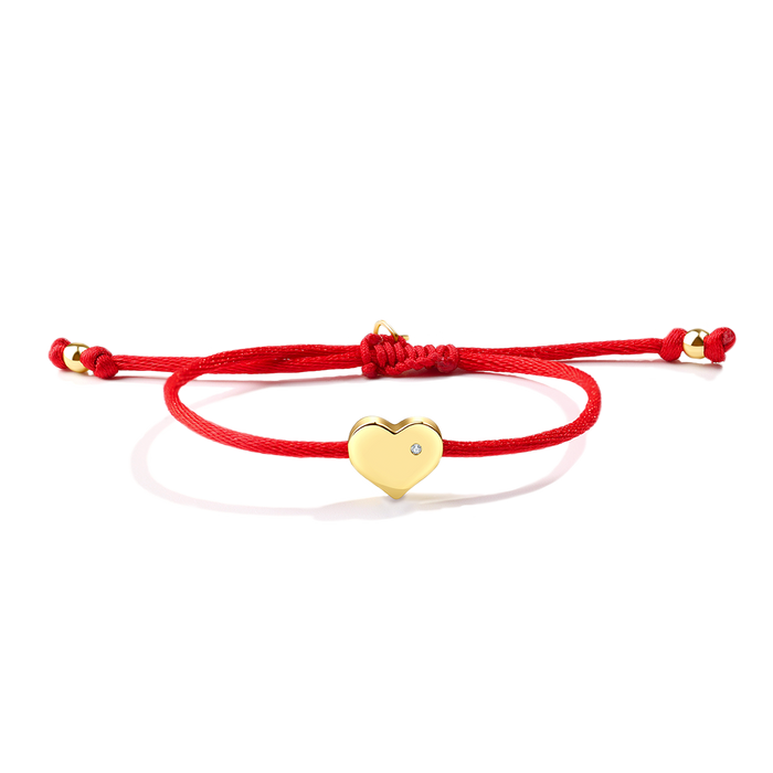 Heart String Adjustable Bracelet — Vanny Jewels