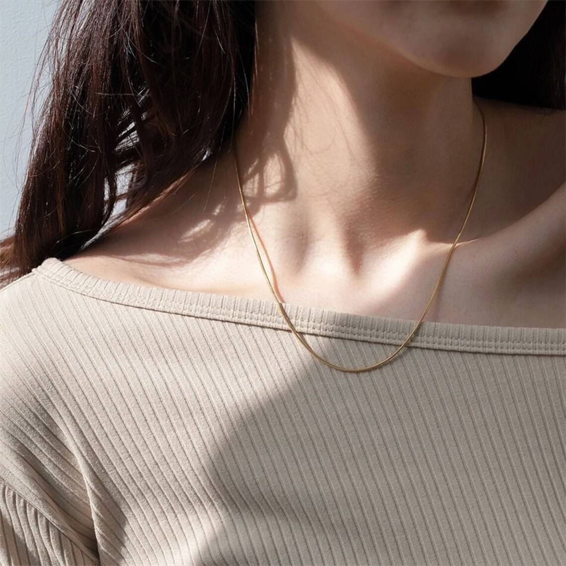 Snake Chain Necklace — Vanny Jewels