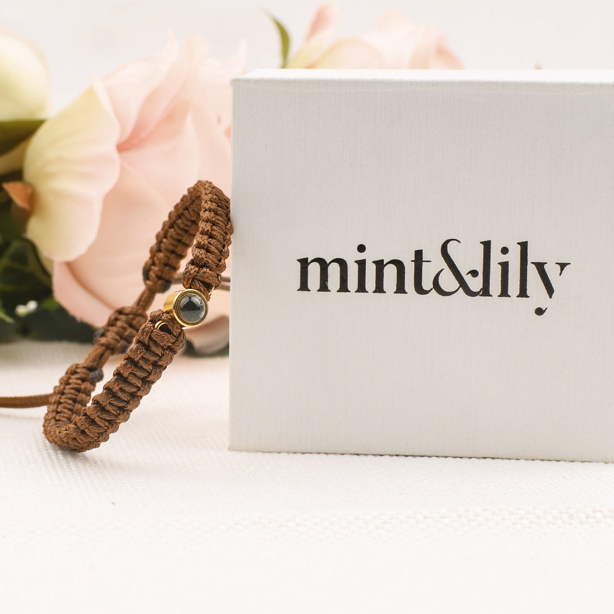 Bracciale intrecciato personalizzato con foto