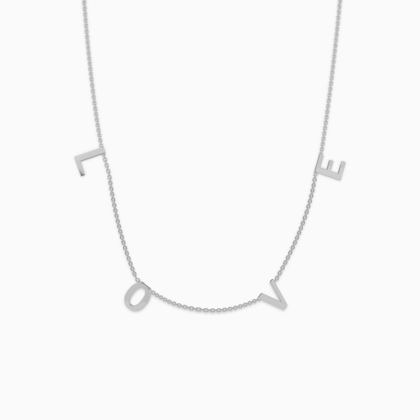 The LOVE Letter Necklace in 925 sterling silver