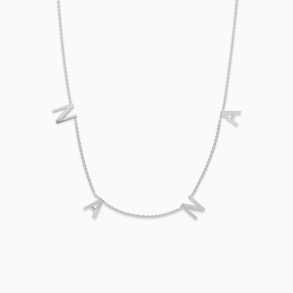 The NANA Letter Necklace in 925 sterling silver