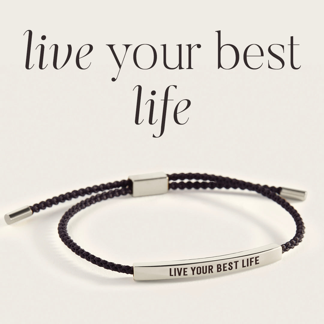 Live Your Best Life Inspire Bracelet in 925 Sterling Silver — Vanny Jewels