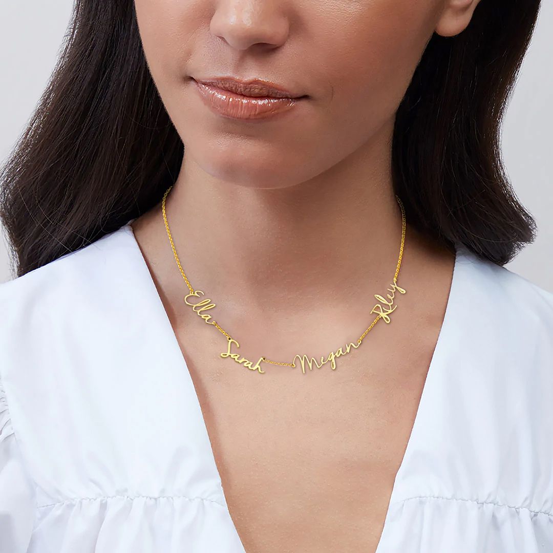 Collana Fatina con Nomi Multipli | Aggiungi fino a 4 Nomi