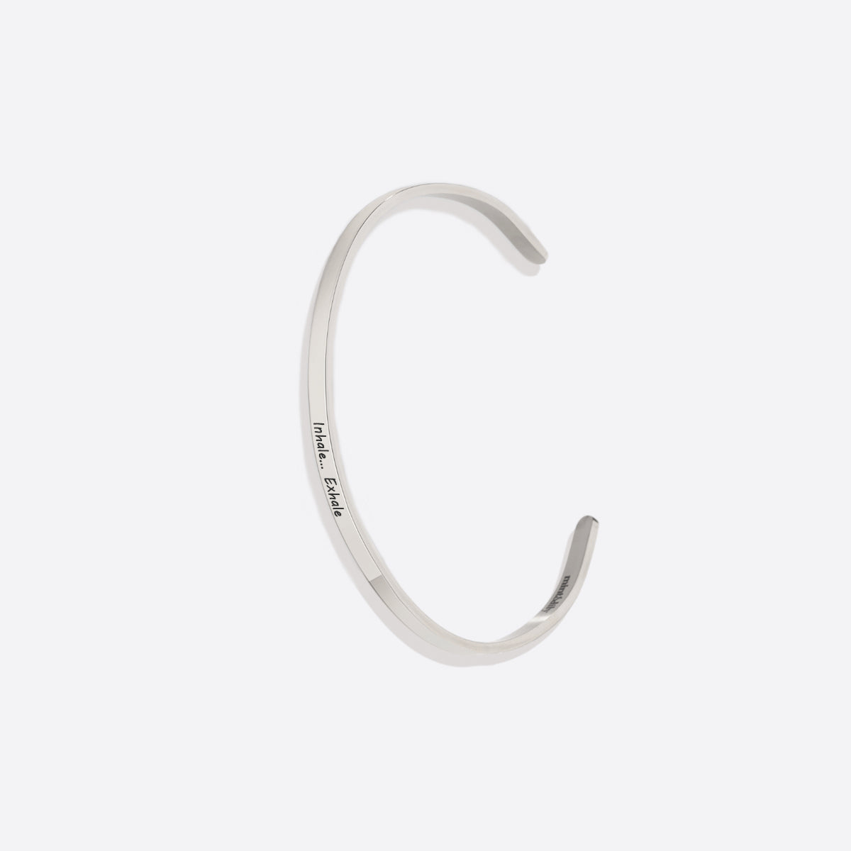 Personalized Thin Cuff Bracelet in 925 sterling silver