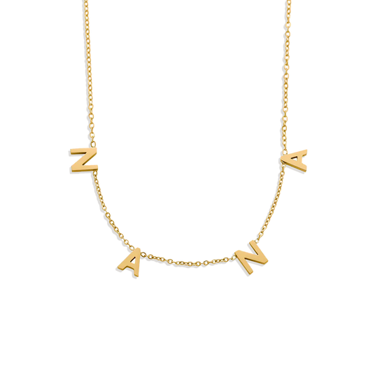 The NANA Letter Necklace — Vanny Jewels