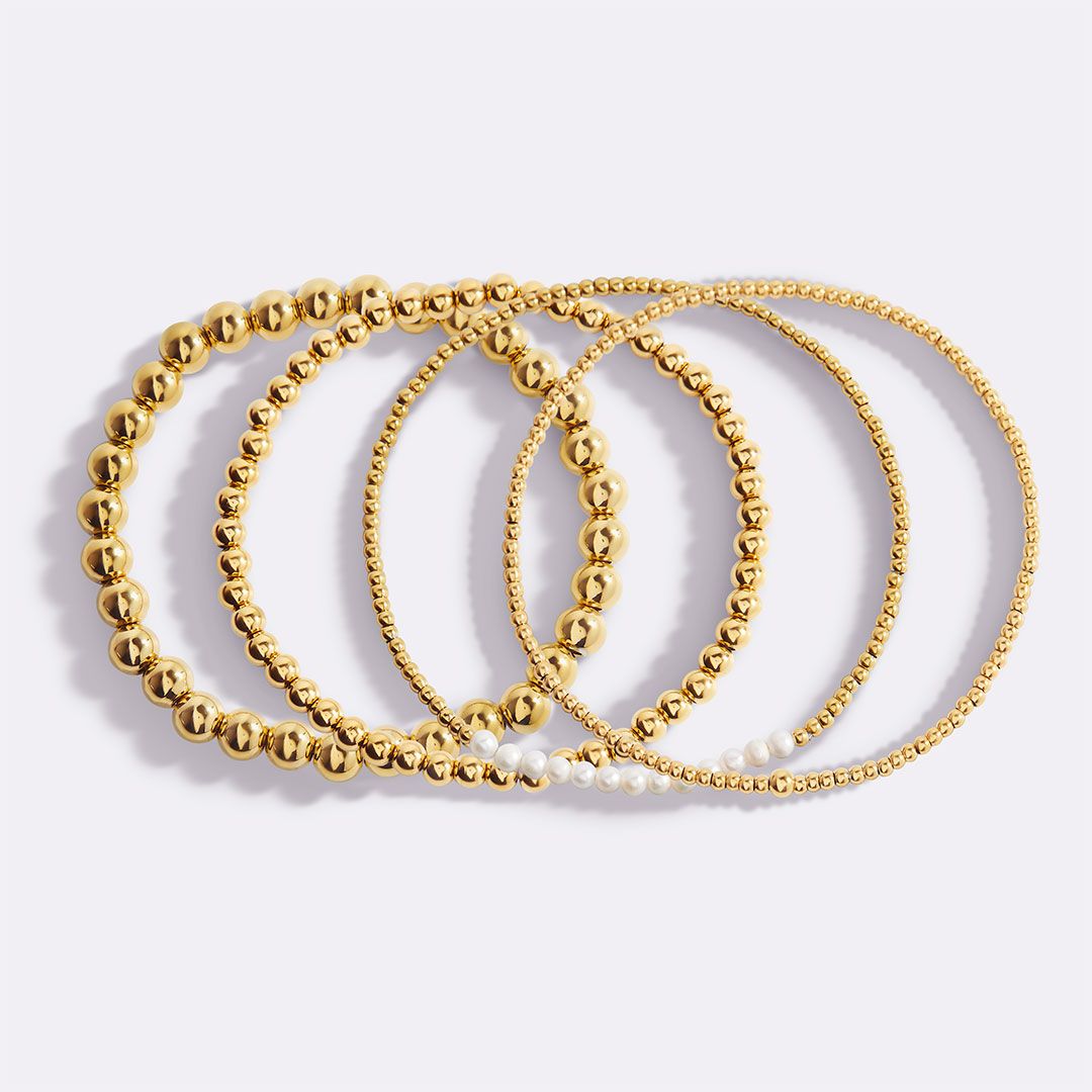 Everyday Pearl Bracelet Stacking Set