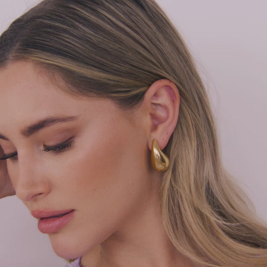 Sculptural Raindrop Earrings