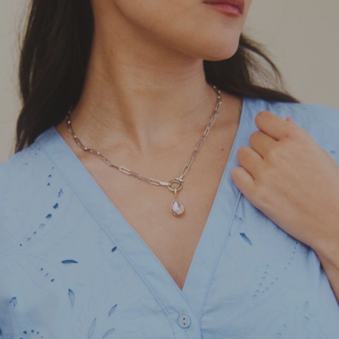 Teardrop Birthstone Charm