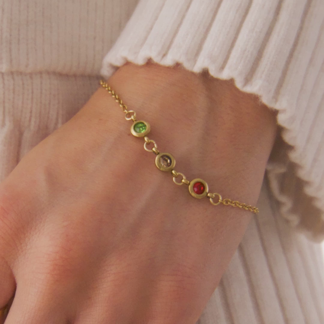 Personalized Birthstone Bracelet