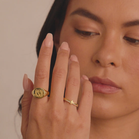Monogram Signet Ring