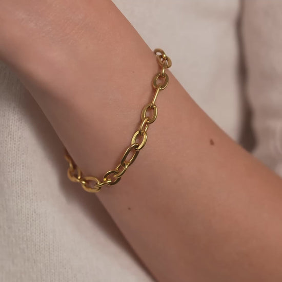 Chunky Paperclip Chain Bracelet