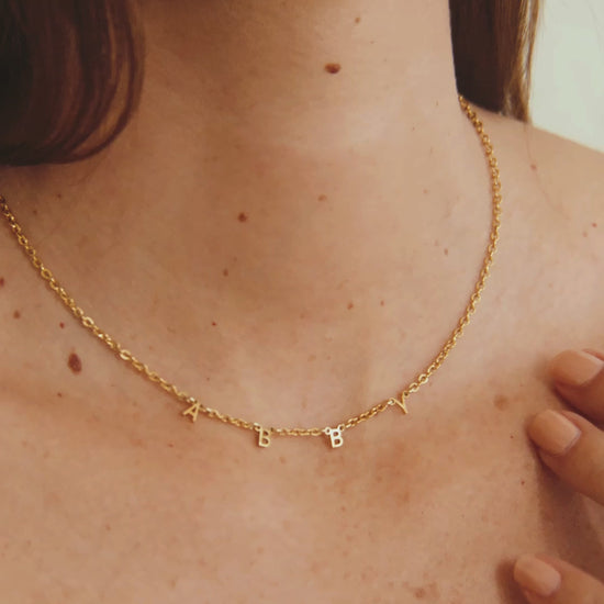 Personalized Minimalist Letter Necklace