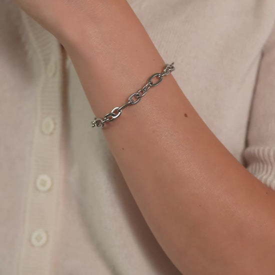 Chunky Paperclip Chain Bracelet