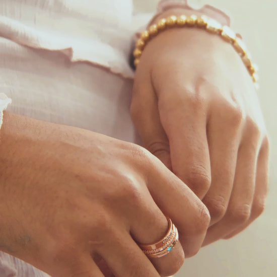 Engraved Stackable Name Ring | 3mm Band