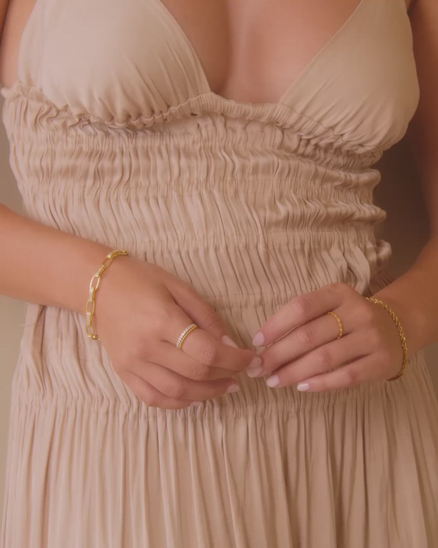 Beaded Diamond Band