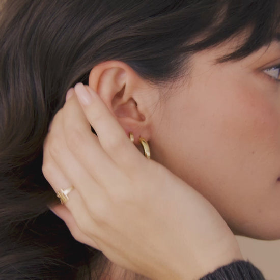 Dainty Huggie Hoop Earrings