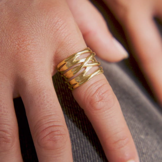 Wire Wrap Statement Ring