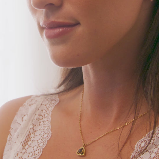 Personalized Heart Photo Necklace