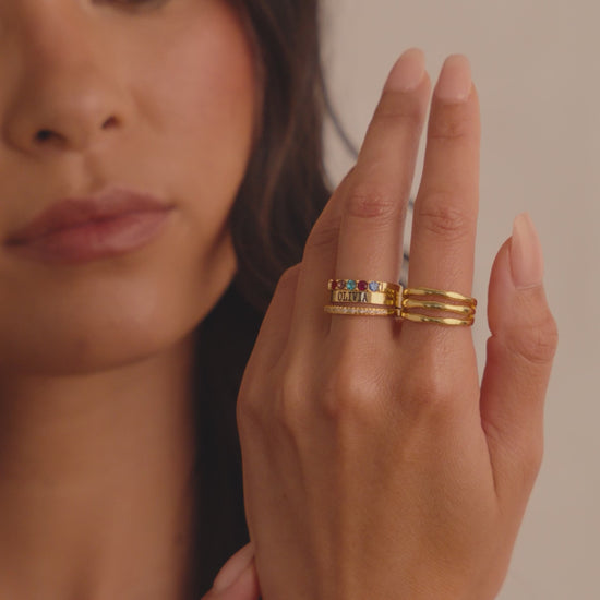 Gold Triple Ring