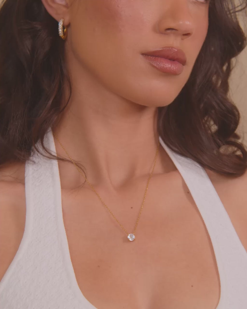 Solitaire Pendant Necklace