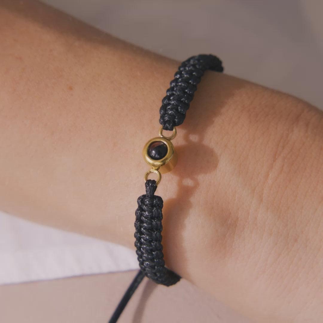 Personalized Braided Photo Bracelet
