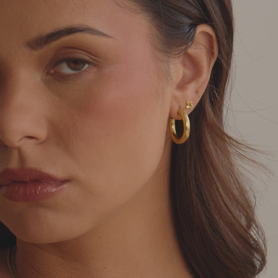 Dainty Floral Statement Stud Earrings