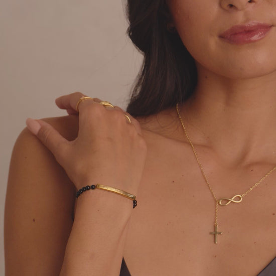 Don't Let The Hard Days Win Beaded Inspire Bracelet
